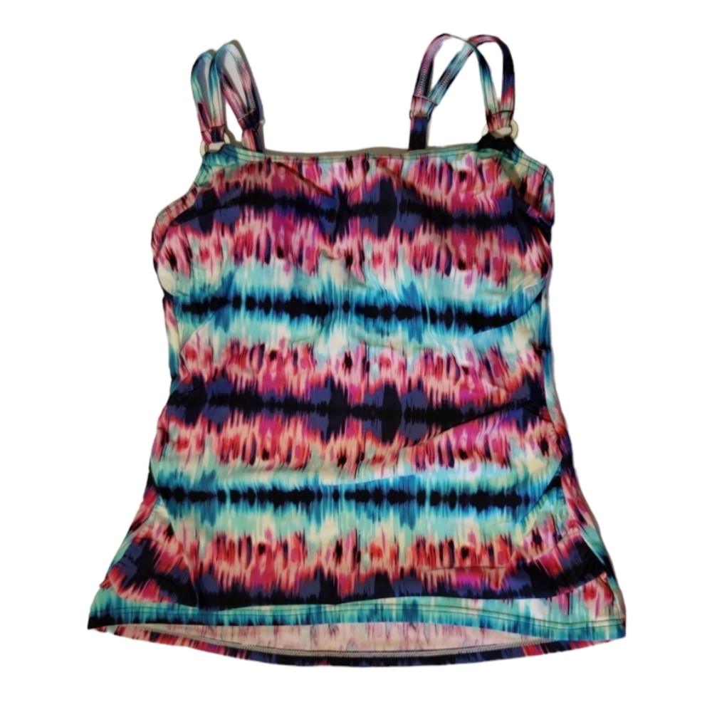 Swim Tank Top w/Black Skirt